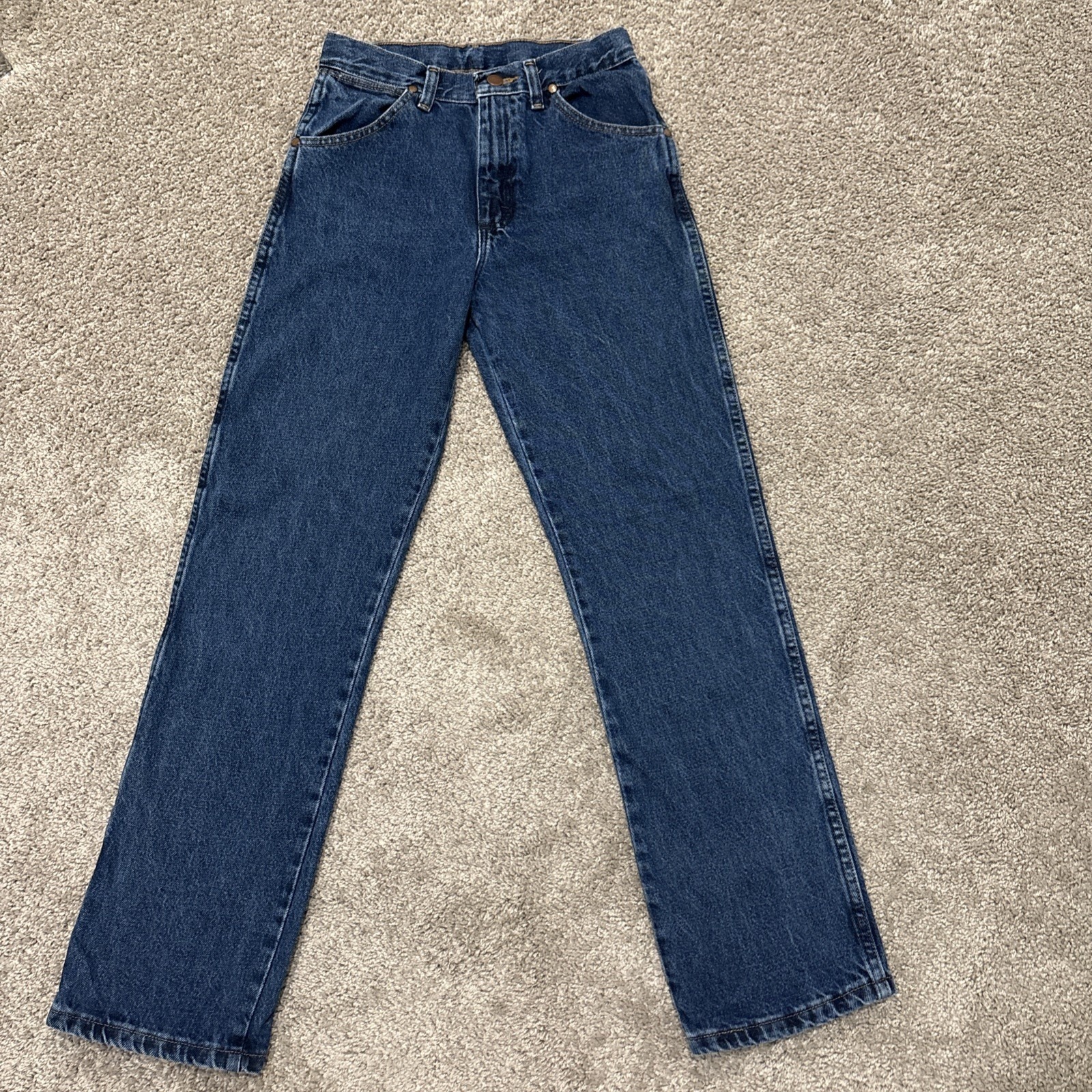 Wrangler Boys Relaxed Bootcut Denim Jeans Slim Fit Size 16